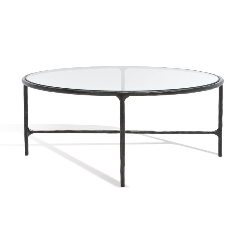 SAFAVIEH Couture Venanzia Round Metal Coffee Table - 36" W x 36" L x 15" H - 36"W x 36"D x 15"H