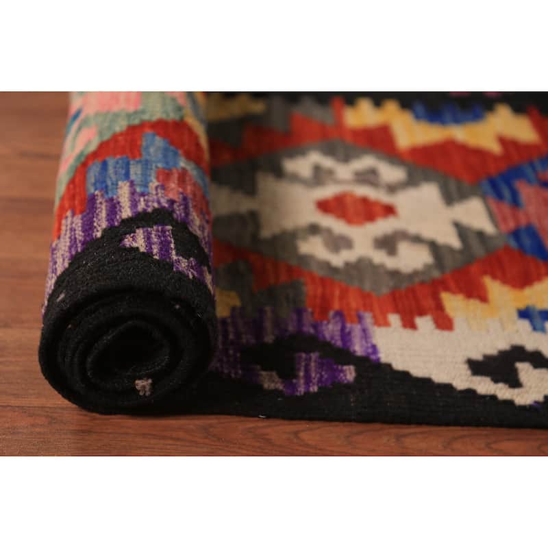 Kilim Oriental Large Rug Hand-Woven Living Room Wool Carpet - 10'0"x 16'3"