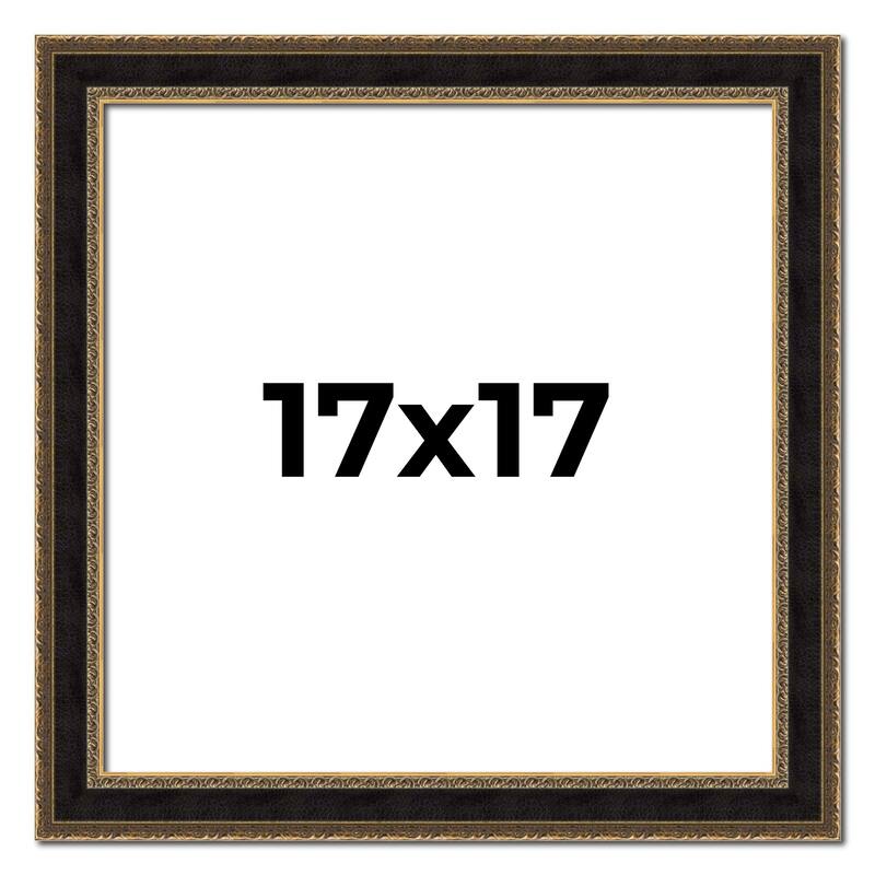 17x17 Frame Gold Antique Vintage Sold Wood Picture Frame | 1.75 Inch