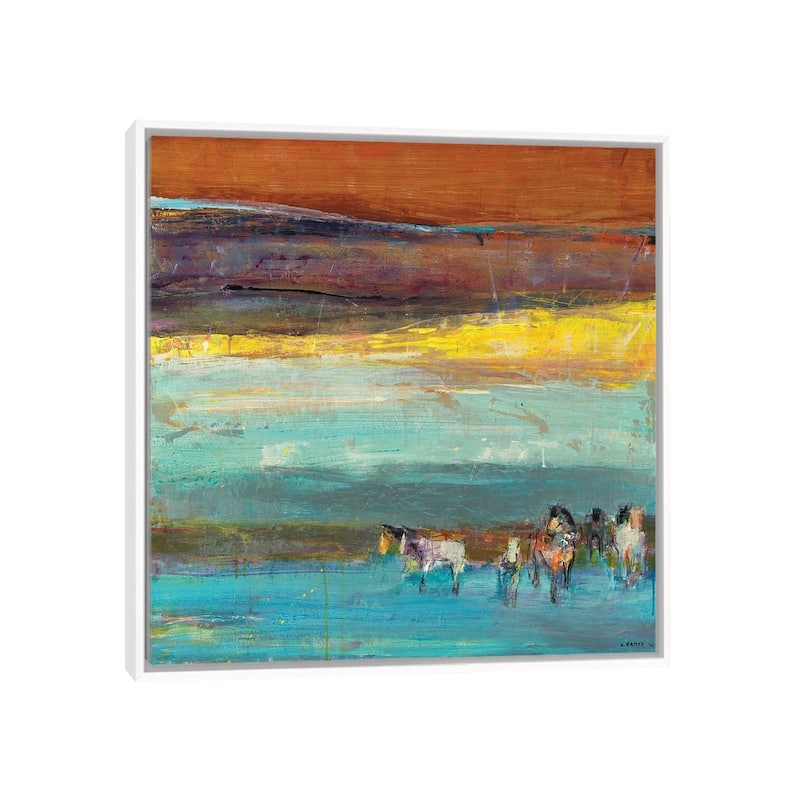 iCanvas "Claire de Lune" by Dominique Samyn Framed Canvas Print - White - 26x26