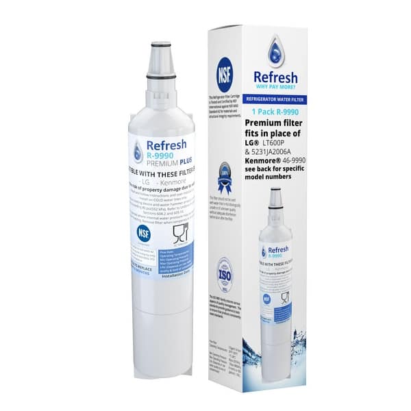 Replacement Water Filter For Lg Lfx25961al Refrigerator Water Filter By Refresh 6 Pack White Overstock 24016673