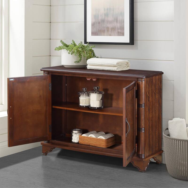 Mid Century 40" Sideboard Buffet Console Table with Adjustable Shelf
