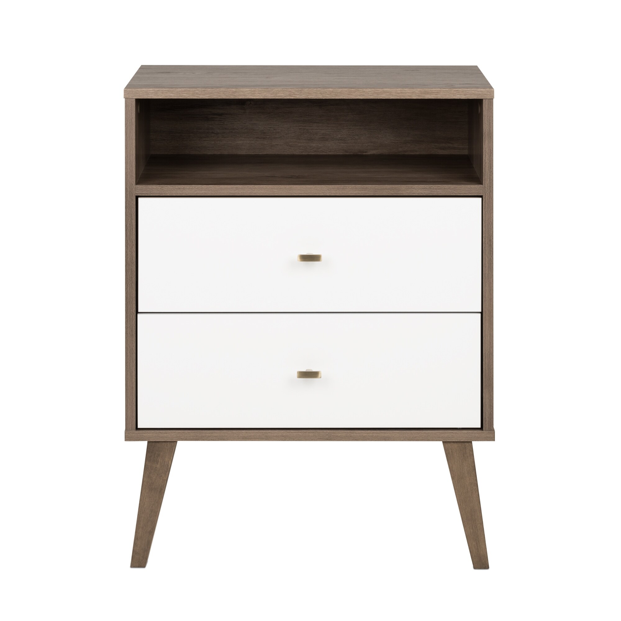 Prepac Milo Mid-Century Desk with Side Storage and 2 Drawers — Wholesale  Furniture Brokers