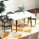preview thumbnail 2 of 4, Zolan Modern Solid Wood Dining Table and Chair Set 5 Piece Dining Room Furniture Set