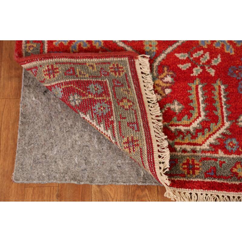 Red Heriz Serapi Indian Runner Rug Handmade Wool Carpet - 2'6" x 7'11"