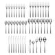preview thumbnail 3 of 2, Gailann Satin 45-Piece Flatware Set with Caddy