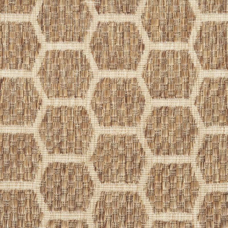 HomeRoots Geometric Modern Runner Outdoor Rug - 12' Runner