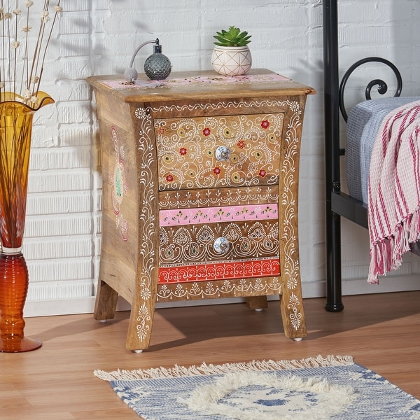 Fullen Mango Wood Nightstand by Christopher Knight Home. Opens flyout.