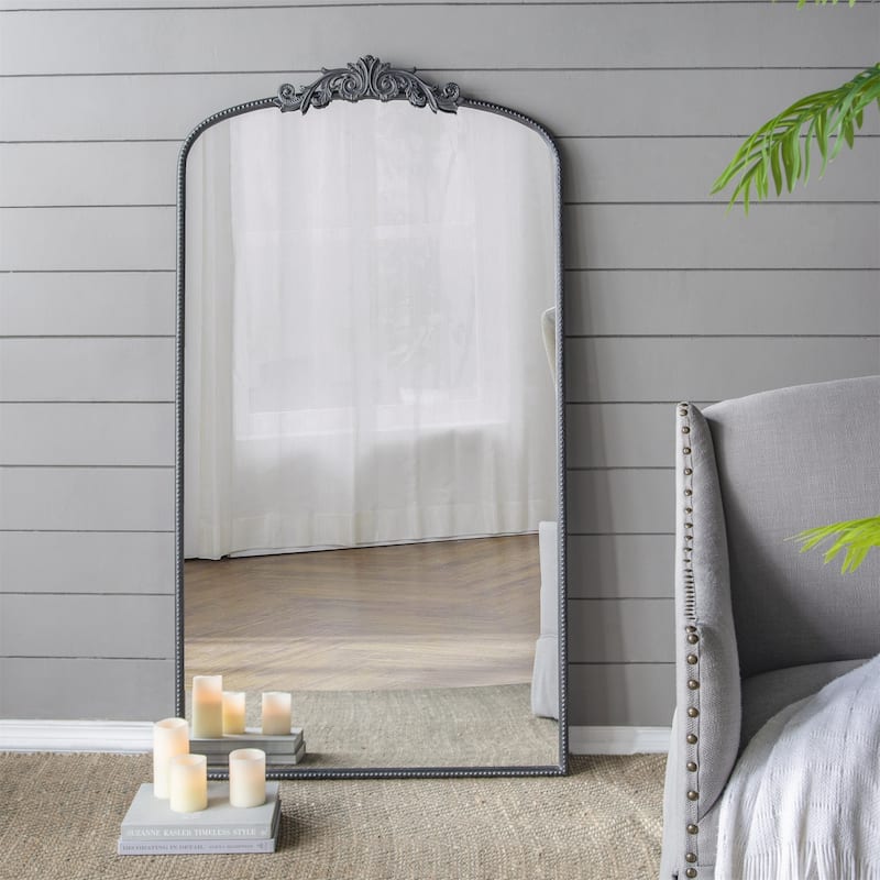 Full Length Mirror Hanging or Leaning Against Wall - Black