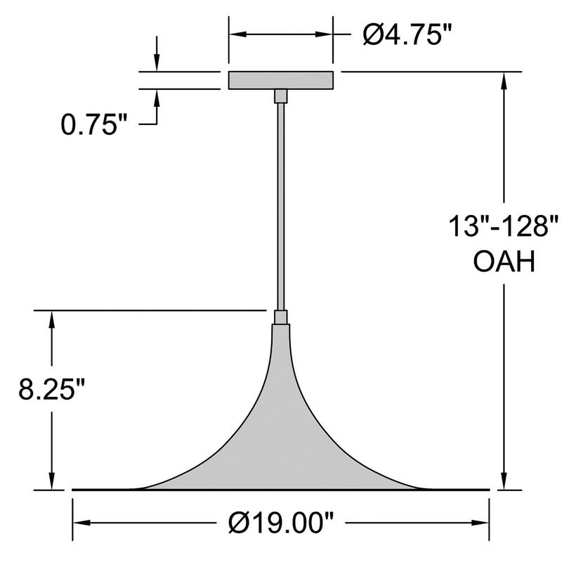 Access Lighting Costa LED Pendant - Replaceable LED - 19" Dia