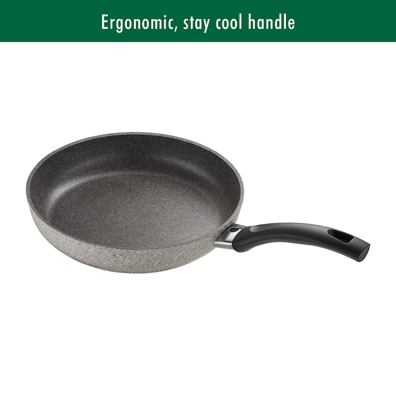 BALLARINI Parma by HENCKELS Forged Aluminum Nonstick Fry Pan, Made in Italy - Granite