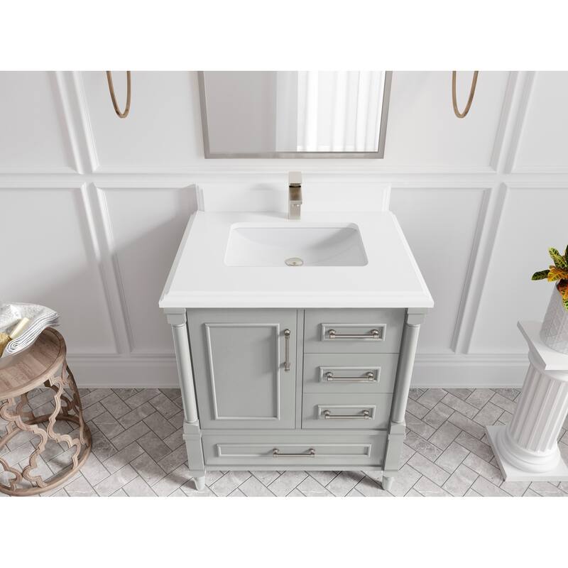 Willow Collections 30 in. W x 22 in. D Aberdeen Single Sink Bathroom Vanity with Countertop