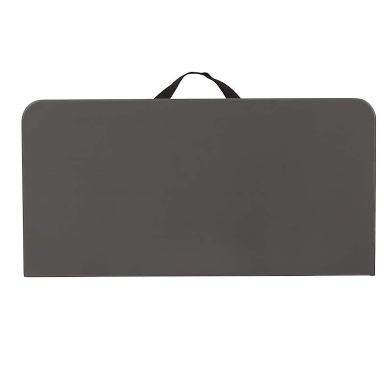 2.83-Foot Square Bi-Fold Plastic Folding Table with Carrying Handle