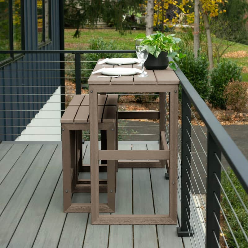 HIGHWOOD Monroe Modern Counter-Height Dining Balcony Set