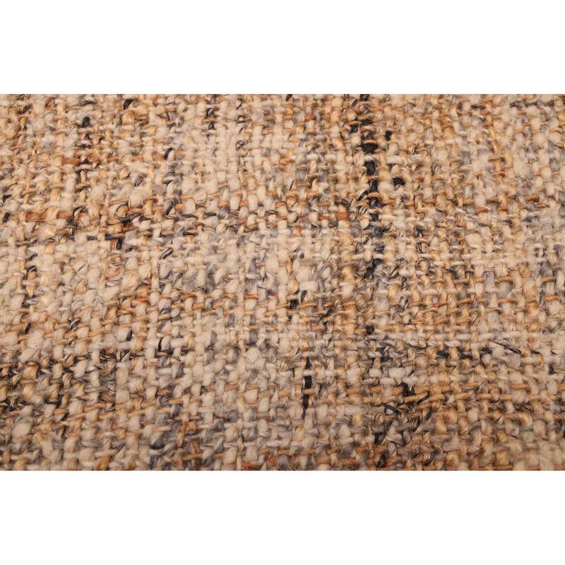 ECARPETGALLERY Flat-Weave Palas Denizli Beige, Tan Wool Rug - 5'7 x 7'7