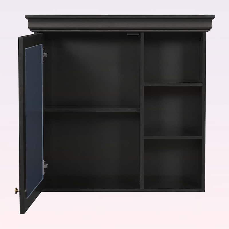 30'' x 28'' Wall Mounted Bathroom Medicine Cabinet with Mirror,and Adjustable Shelves for Efficient Space Utilization