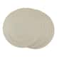 Design Imports Silver Doubleframe Kitchen Placemat Set (Set of 6) - Champagne - Round