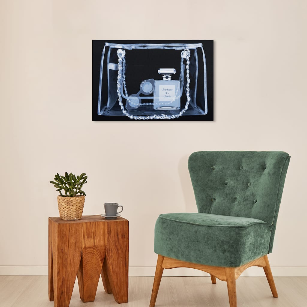 Wynwood Studio Canvas Fashion and Glam Coveted Perfume Handbag Black and Glam Wall Art Canvas Print