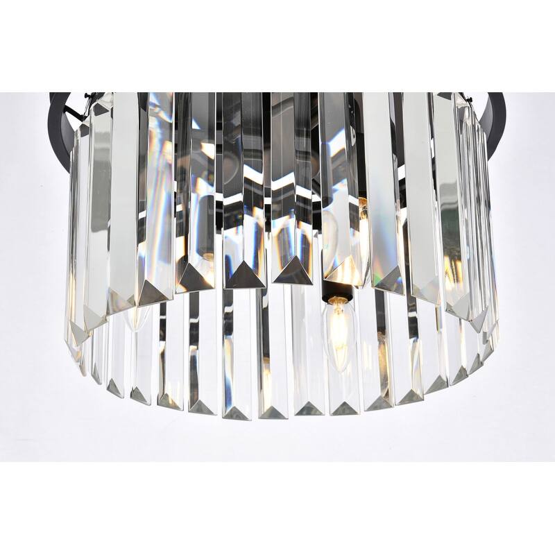 Royce Edge 3-Light Matte Black Flush Mount