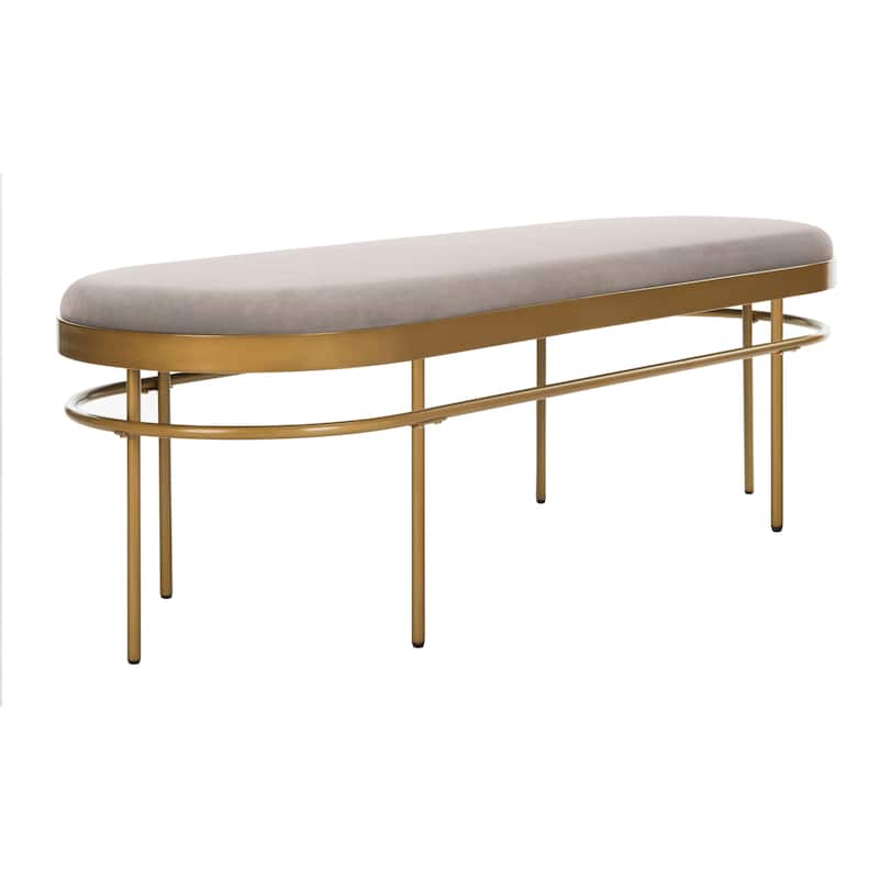 SAFAVIEH Omie Oval Bench - 63" x 22" x 20" - 63Wx22Dx20H