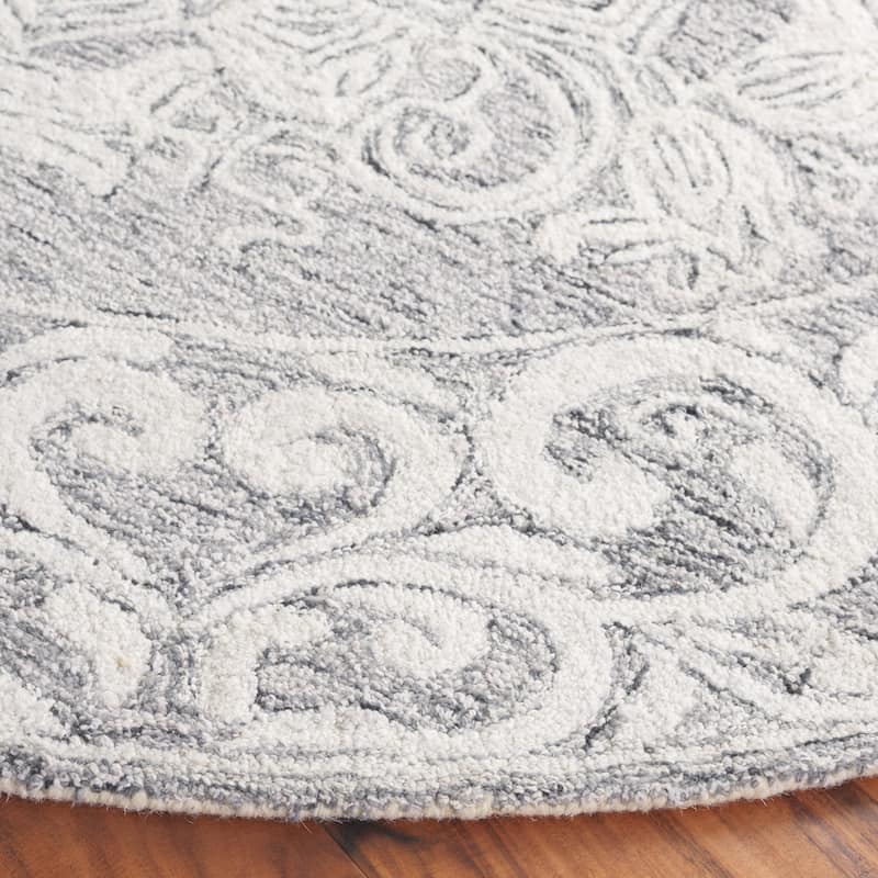 SAFAVIEH Handmade Abstract Ermilia Floral Scroll Wool Rug