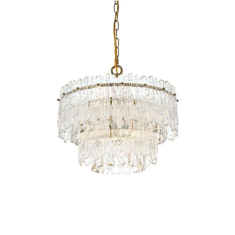 Elegant Lighting 1780D15 Emilia 4 Light 15" Wide Crystal Pendant