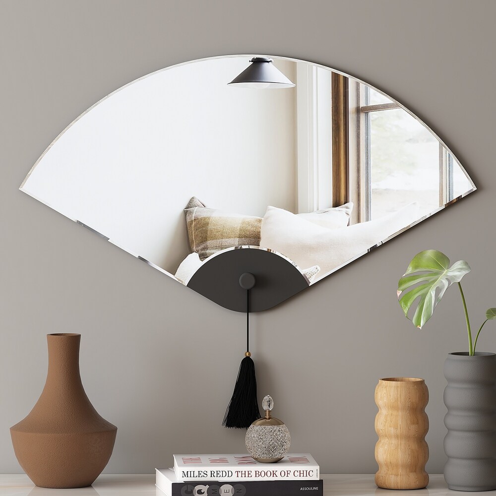 Evideco Small Decorative Wall Self Adhesive Shaped Mirrors - Set of 4