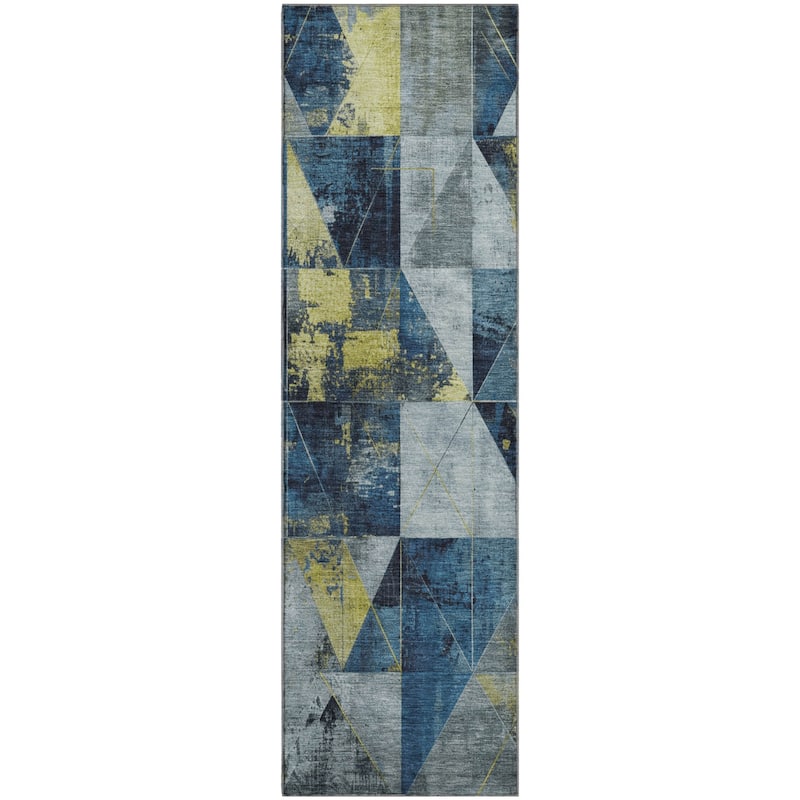 Premium Washable Super Soft Contemporary Mosaic Mayfield Rug