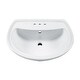 preview thumbnail 5 of 3, American Standard Cadet Pedestal Vitreous China Bathroom Sink with 3 White