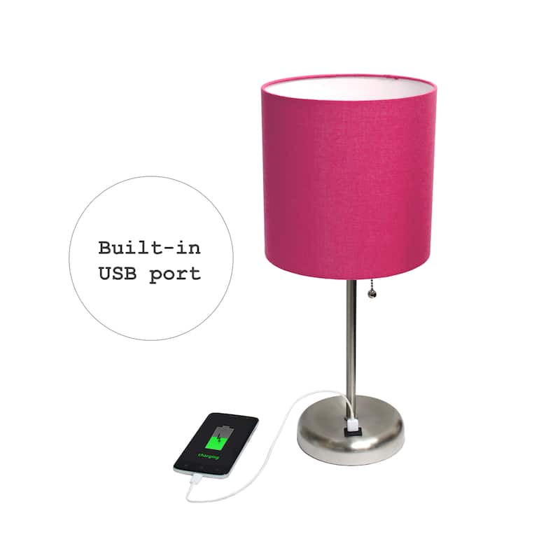 Simple Designs 19.5" Desk Lamp with Feit LED Bulb Included - 19.50