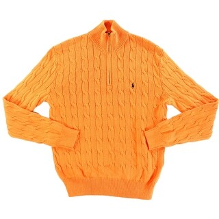 US Polo Men's 1/4 Zip Cable Sweater - Free Shipping On Orders Over $45 - Overstock.com - 13480654