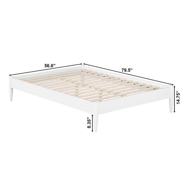 dimension image slide 6 of 20, AFI Pasadena Basic Platform Bed Frame