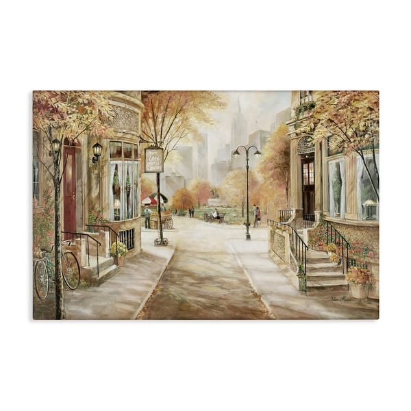 slide 2 of 7, Stupell City Street Shopfronts Canvas Wall Art Design By Ruane Manning 24 x 16