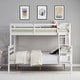 preview thumbnail 35 of 41, Twin Over Full Bunk Bed,Solid Wood Frame,High Guardrail,Safe for Kids