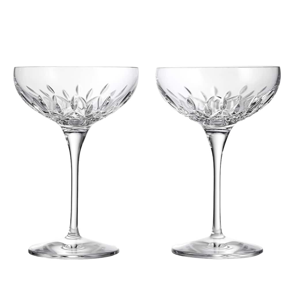 Waterford Lismore Essence Champagne Coupe 9floz, Set of 2