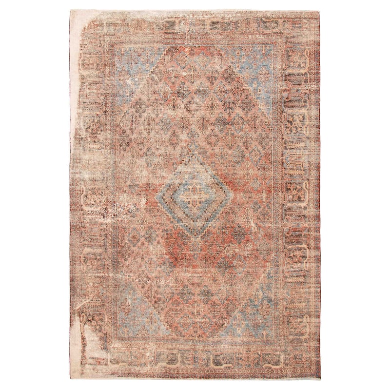 ECARPETGALLERY Hand-knotted Antalya Vintage Copper Wool Rug - 7'7 x 11'1 - Copper - 7'7 x 11'1