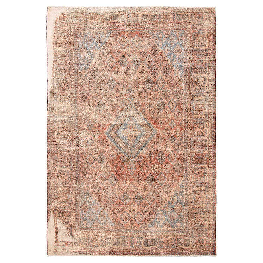 ECARPETGALLERY Hand-knotted Antalya Vintage Copper Wool Rug - 7'7 x 11'1