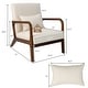 preview thumbnail 5 of 15, Costway 1PC/2PCS Modern Accent Chair Leisure Armchair with Rubber Wood - See Details