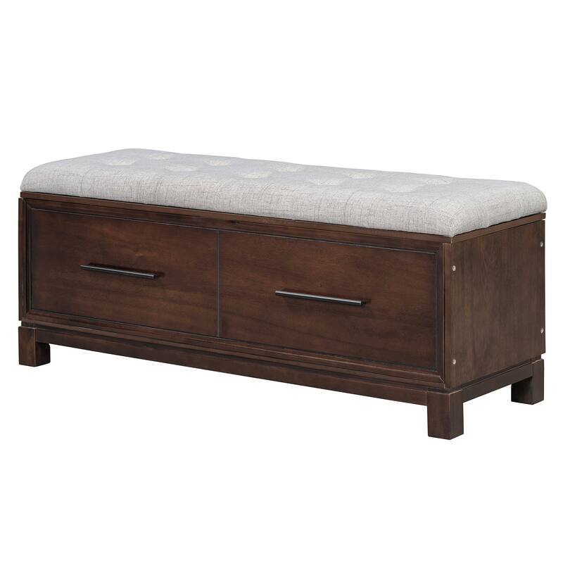Shoe Bench Entryway Storage Bench with Lift Top Cushion Seat