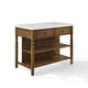 preview thumbnail 9 of 16, Crosley Roselyn Faux Marble Top Sit At Kitchen Island