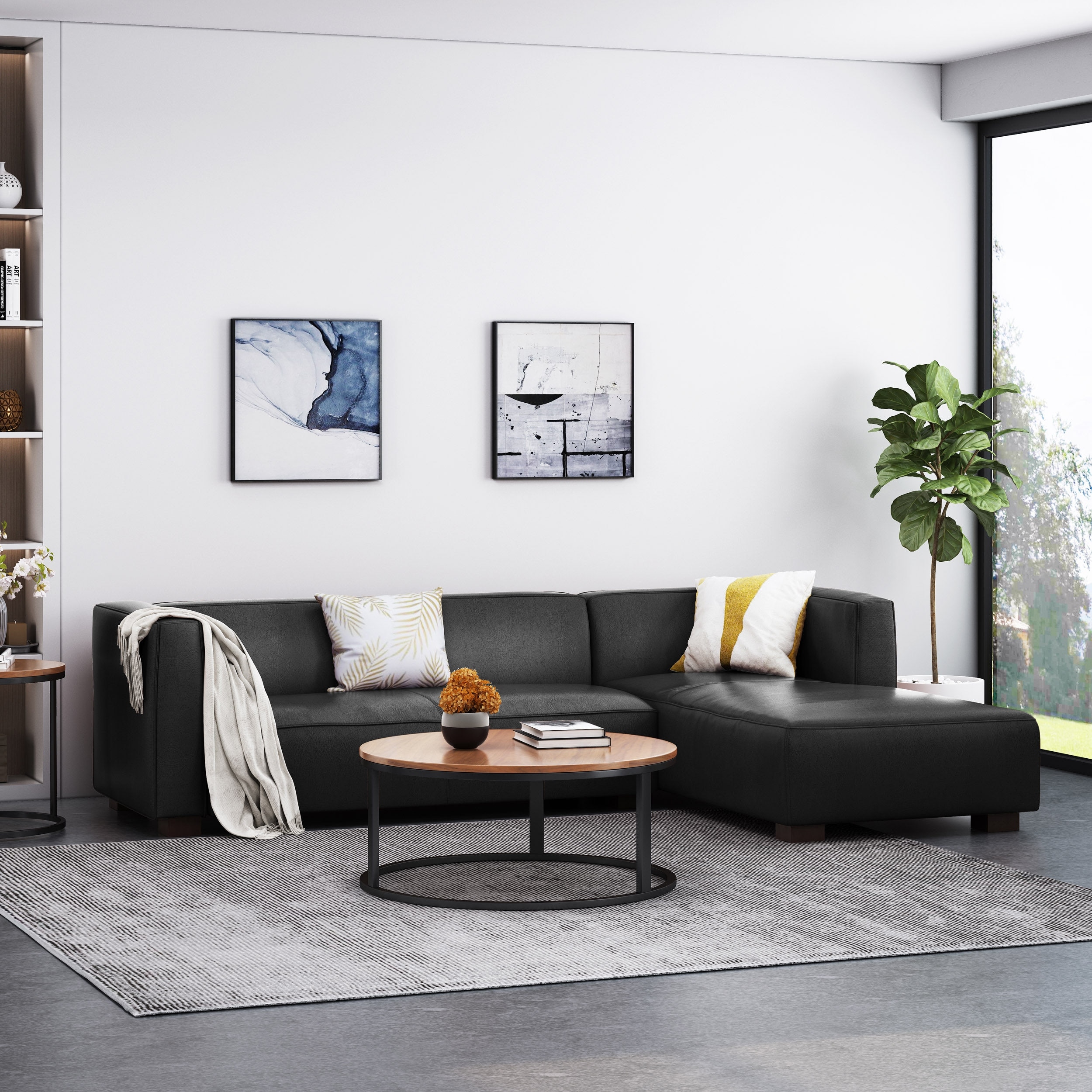 Three seater best sale chaise lounge