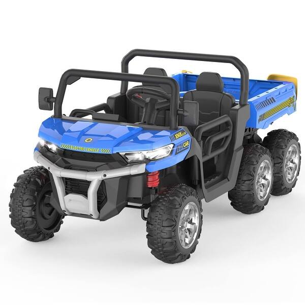 slide 2 of 39, Ride On Dump Truck for Kids Ride On Car with Remote Control Blue