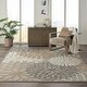 preview thumbnail 33 of 150, Nourison Aloha Floral Modern Indoor/Outdoor Area Rug 7'10" x 10'6" - Cream/Grey