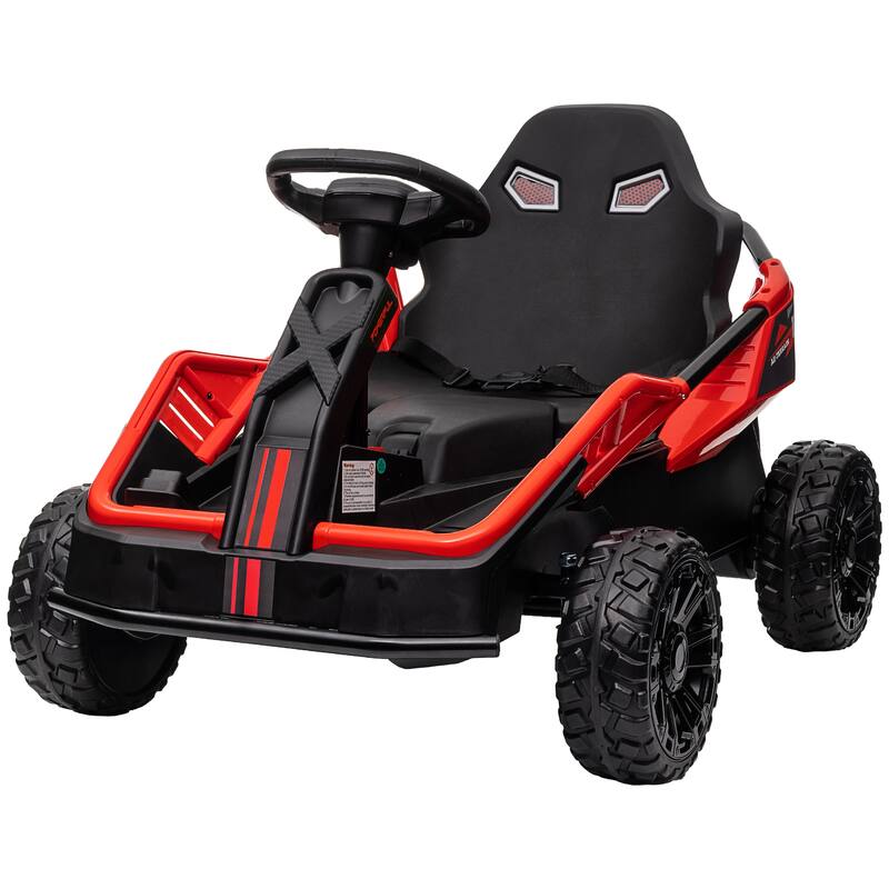 24V Electric Kids Ride-On Car with Remote Control - Dual Motor, Spring Suspension, Horn, Music, LED Lights for Ages 3-8