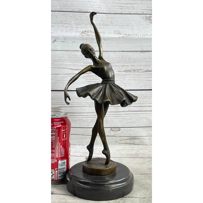 Signed Original Milo Prima Ballerina Graceful Ballet Dancer Bronze Sculpture Art