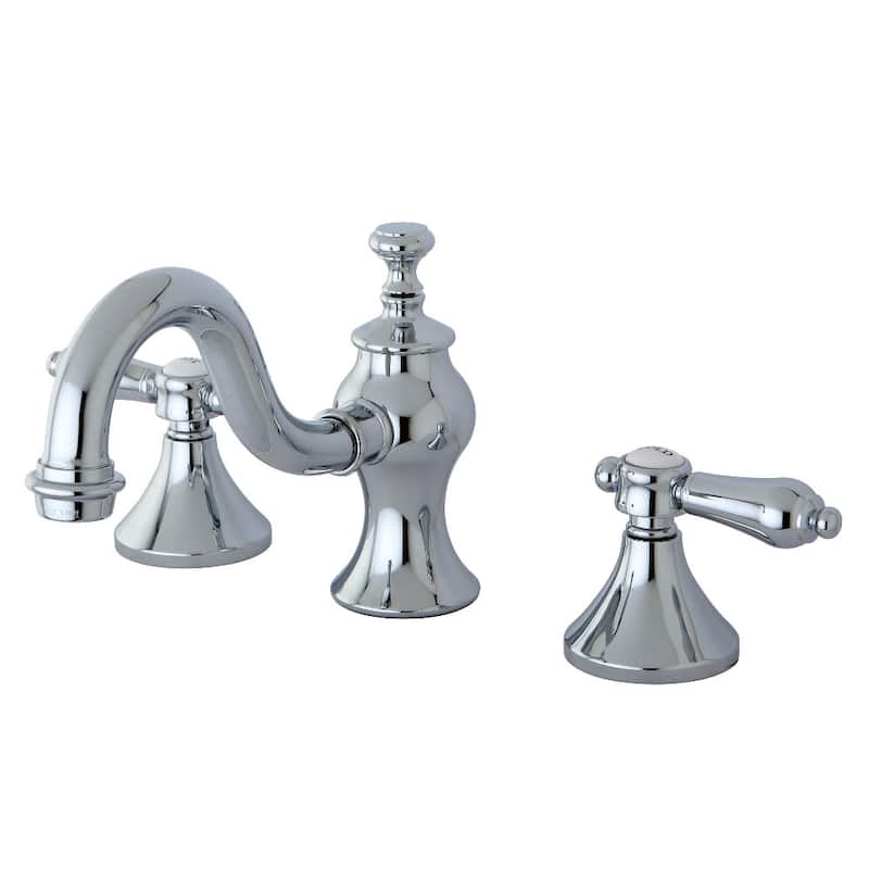 Kingston Brass 1.2 GPM Widespread Bathroom Faucet with Pop-Up Drain - Polished Chrome