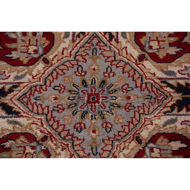Vegetable Dye Kashan Indian Area Rug Handmade Wool Carpet - 8'2"x 11'5"
