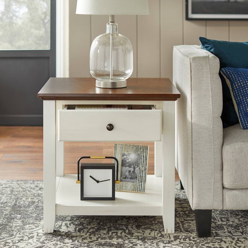 Simple Living Charleston End Table - 24"H x 23.75"W x 23.75"D