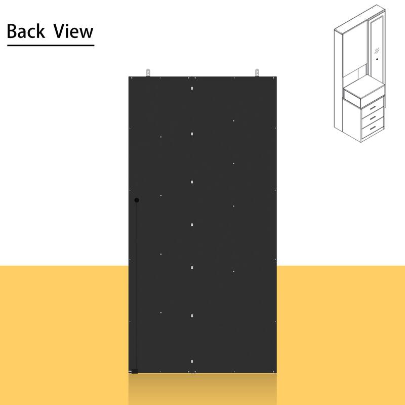 Dresser LED-Lit Vanity Dressing Cabinet with Full-Length Mirror