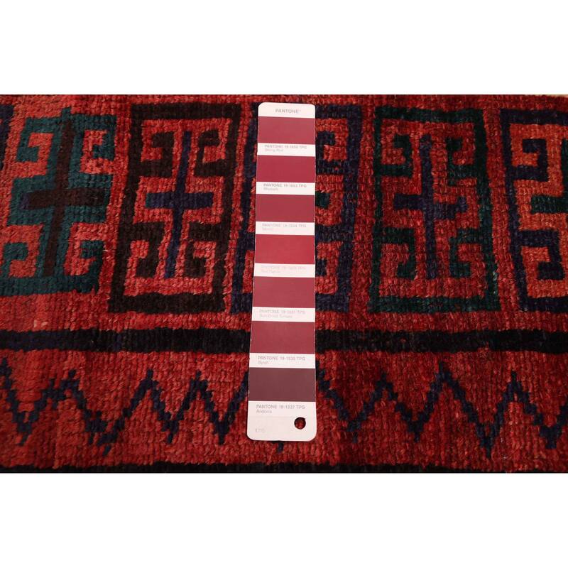 ECARPETGALLERY Hand-knotted Melis Vintage Red Wool Rug - 5'5 x 8'4